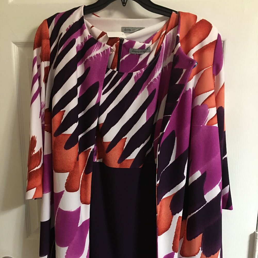 Danny & Nicole Suit - Sleeveless Dress & Jacket - Large 40 Bust Pat1 Size 14